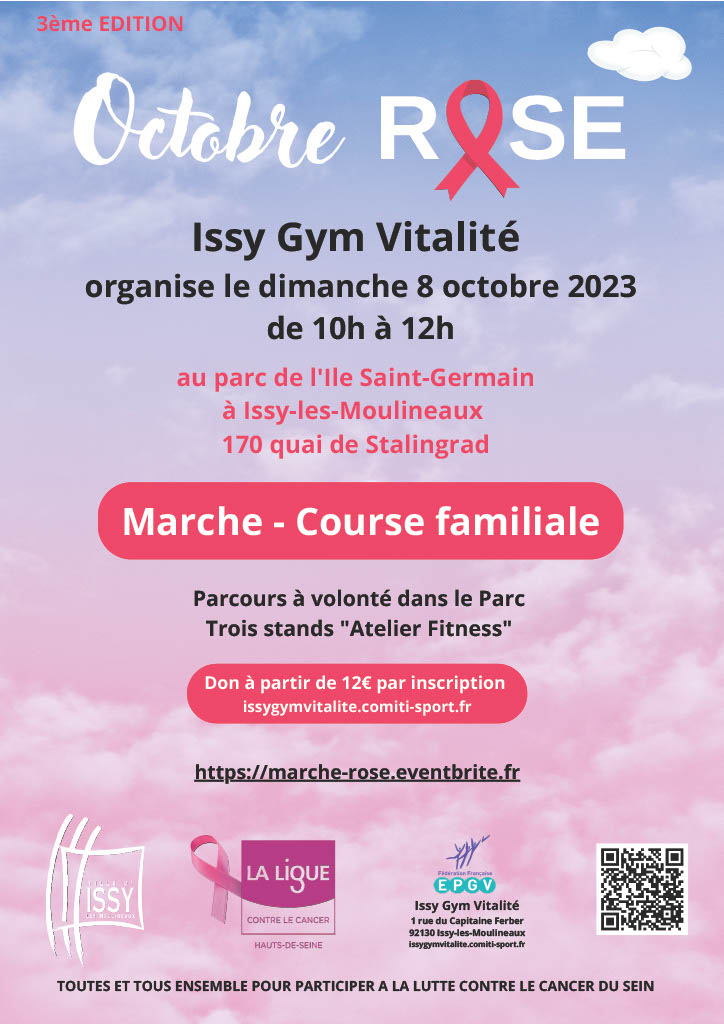 Issy Gym Vitalité X Octobre Rose La ligue contre le cancer 92